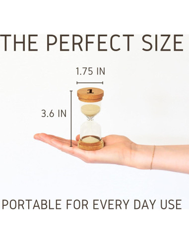 Reloj de Arena Chillkat 1 Minuto con Tapas de Madera