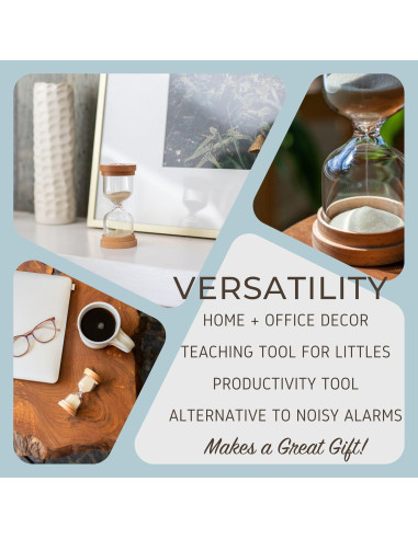 Reloj de Arena Chillkat 1 Minuto con Tapas de Madera