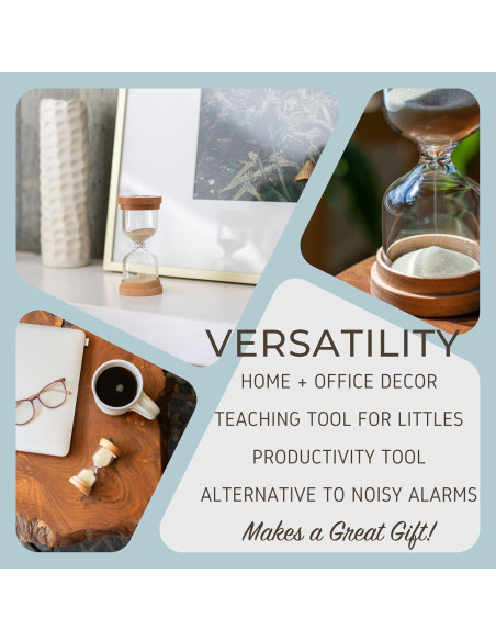 Reloj de Arena Chillkat 1 Minuto con Tapas de Madera