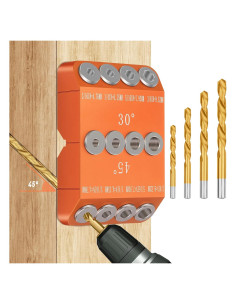 Guía de Taladro Angulada Neitra con 4 Brocas - 30/45/90 Grados