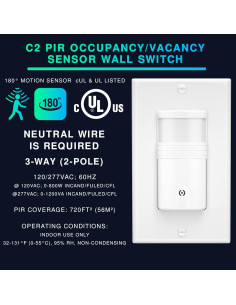 Interruptor de Luz con Sensor de Movimiento EverElectrix - 2 Piezas 2