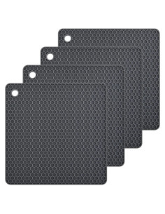 Tapete de Silicona Smithcraft 4 Piezas 19x19 cm Gris