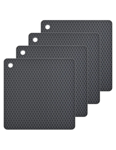 Tapete de Silicona Smithcraft 4 Piezas 19x19 cm Gris