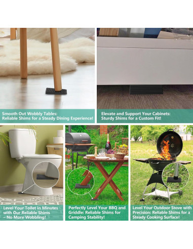 Kit de Niveladores de Muebles PROPA 12pcs Goma Antideslizante