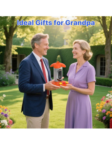 Comedero para Colibríes Gopic con Cámara 2K QHD y WiFi