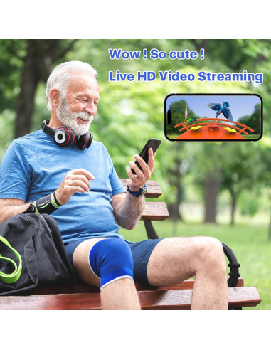 Comedero para Colibríes Gopic con Cámara 2K QHD y WiFi