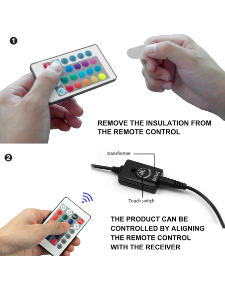 Luz de Acuario Sumergible SZMiNiLED 23CM LED IP68 Control Remoto