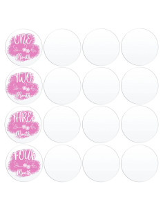 20 Círculos Acrílicos Transparentes 7.6 cm JINMURY para DIY