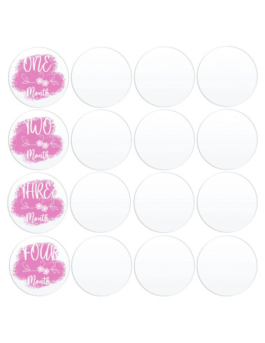 20 Círculos Acrílicos Transparentes 7.6 cm JINMURY para DIY