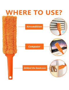 Paquete de 4 Plumeros de Microfibra BAIDOON 40.64 cm Reutilizables 2