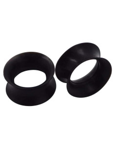 Tapones de Oreja de Silicona Stuppendux 2G-1" (6-25mm) Negro