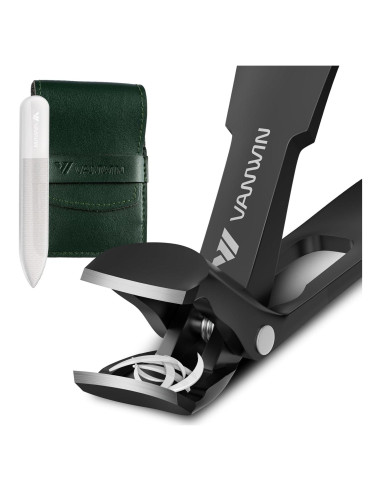 Cortauñas VANWIN para Uñas Gruesas con Mango Largo y Recogedor