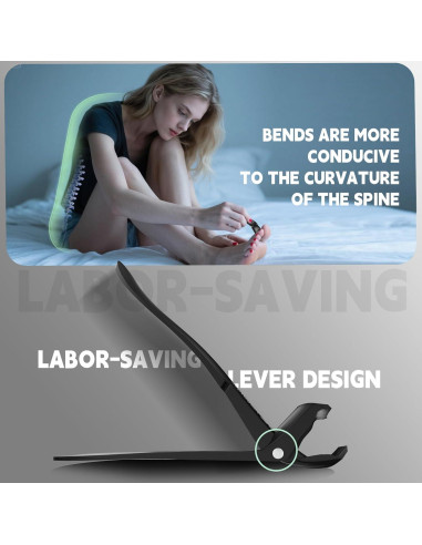 Cortauñas VANWIN para Uñas Gruesas con Mango Largo y Recogedor