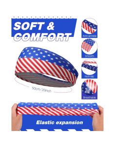 Diademas de Sudor Lyrow 12 Pcs Unisex para Ejercicio 2