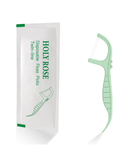 Hilo Dental Holy Rose Twin-Line 200 Unidades Envueltas Individualmente