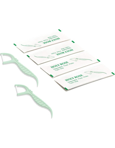 Hilo Dental Holy Rose Twin-Line 200 Unidades Envueltas Individualmente
