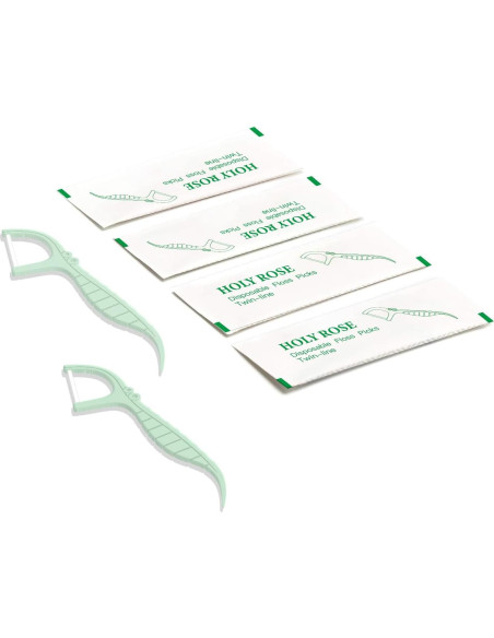 Hilo Dental Holy Rose Twin-Line 200 Unidades Envueltas Individualmente