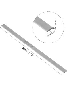 Herramienta de Torno HSS uxcell 2mm x 8mm x 200mm - 5 Piezas 2