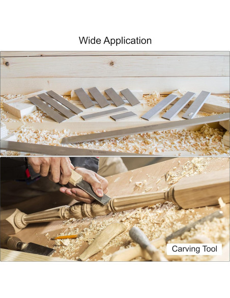 Herramienta de Torno HSS uxcell 2mm x 8mm x 200mm - 5 Piezas