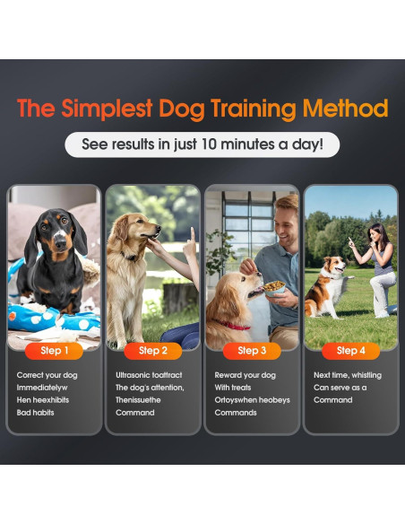 Silbato para Perros KIVORA 4 Pack Ultrasonido Ajustable