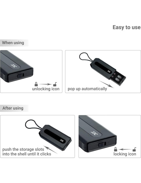 Estuche Organizador de Tarjetas de Memoria JJC 18 Slots
