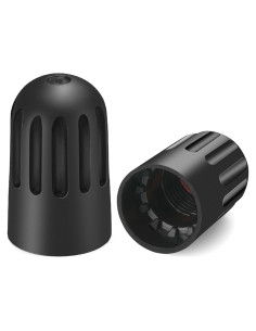 Tapa de Válvula de Neumático TPMSCENTER Universal Negra - 8 Piezas