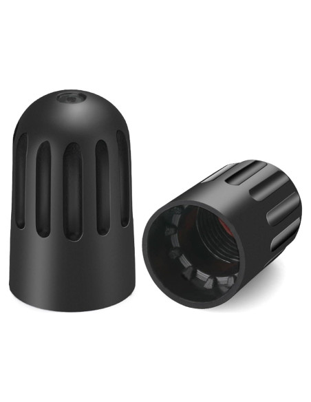 Tapa de Válvula de Neumático TPMSCENTER Universal Negra - 8 Piezas