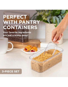 Juego de Cucharas de 3 Piezas Bentgo - Medidas 120 ml, Clara 2