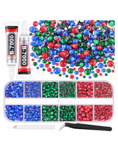 7000 Piedras de Resina Multicolor 2-5mm + 2 Pegamentos B7000