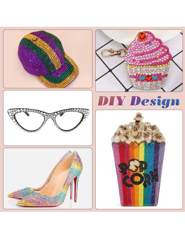 7000 Piedras de Resina Multicolor 2-5mm + 2 Pegamentos B7000