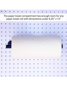 Soporte para Toallas de Papel MADD Tools, Metal Negro, 33x10cm 2