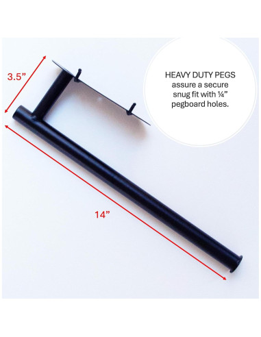 Soporte para Toallas de Papel MADD Tools, Metal Negro, 33x10cm