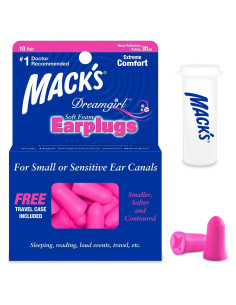 Tapones para Oídos Mack's Dream Girl - 10 Unidades - NRR 30dB