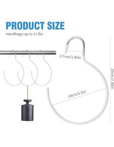 Ganchos para Colgar Corbatas y Bufandas Zreneyfex 5 Piezas 2
