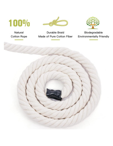 Cuerda de Algodón Natural 12.7 mm x 15.24 m XINSHUNCAN