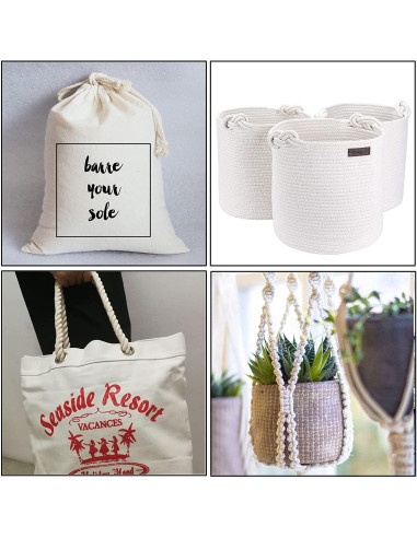 Cuerda de Algodón Natural 12.7 mm x 15.24 m XINSHUNCAN