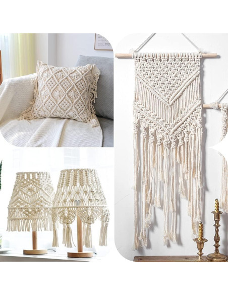 Cuerda de Algodón Natural 12.7 mm x 15.24 m XINSHUNCAN