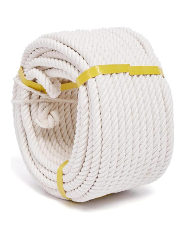 Cuerda de Algodón Natural 12.7 mm x 15.24 m XINSHUNCAN