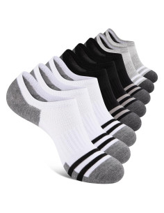 Calcetines Invisibles Heatuff para Hombre - 8 Pares Antideslizantes