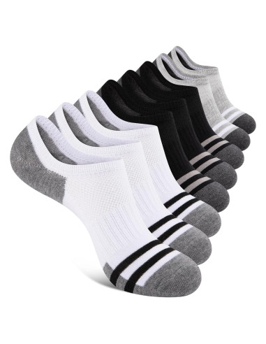 Calcetines Invisibles Heatuff para Hombre - 8 Pares Antideslizantes