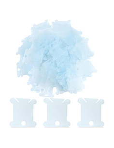 100 Bobinas de Hilo de Plástico Azul LOKUNN para Bordado DIY