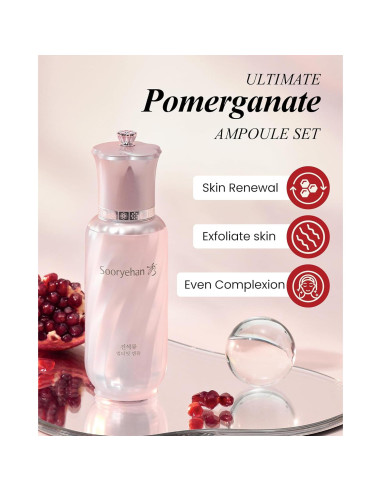 Conjunto Ampoule Granada Sooryehan 55 ml - Elasticidad y Tono Piel
