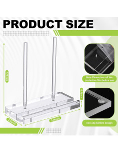 Soporte de Exhibición Acrílico CroBlissful 15x9x15 cm Transparente 2