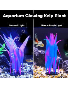 Juego de 3 Plantas de Acuario de Silicona REIRQIE - 18cm, 25cm, 43cm 2