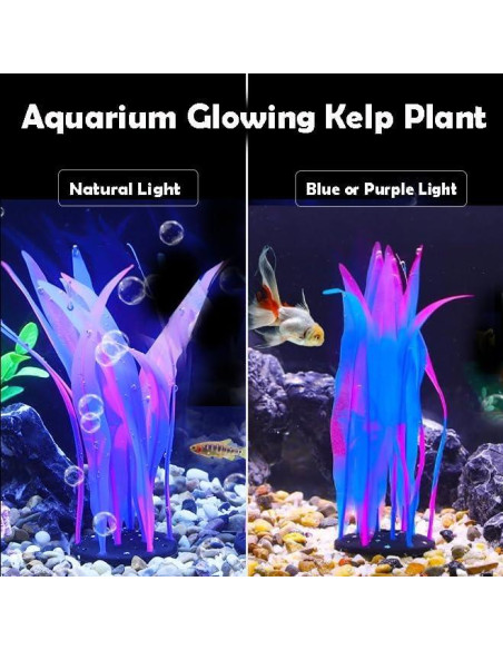 Juego de 3 Plantas de Acuario de Silicona REIRQIE - 18cm, 25cm, 43cm