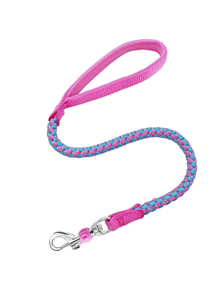Correa Reflectante para Perros Mycicy 60 cm Nylon Resistente Rosa