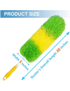 Paquete de 2 Plumeros de Microfibra HDongany 50.8 cm 2
