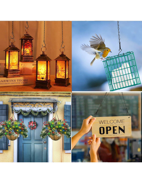 Cadena Colgante RIFNY 50 cm Negra para Plantas y Decoraciones