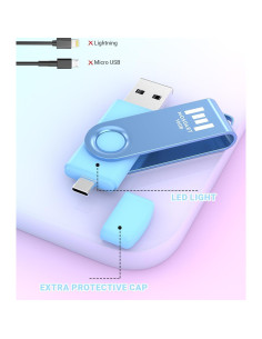Unidad Flash USB Dual C MOSDART 16GB Multicolor Paquete 5 2