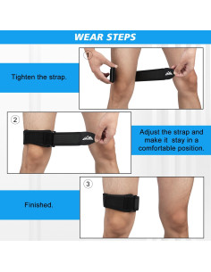 Faja de Compresión IT Band SupreGear - Soporte Ajustable para Rodilla 2